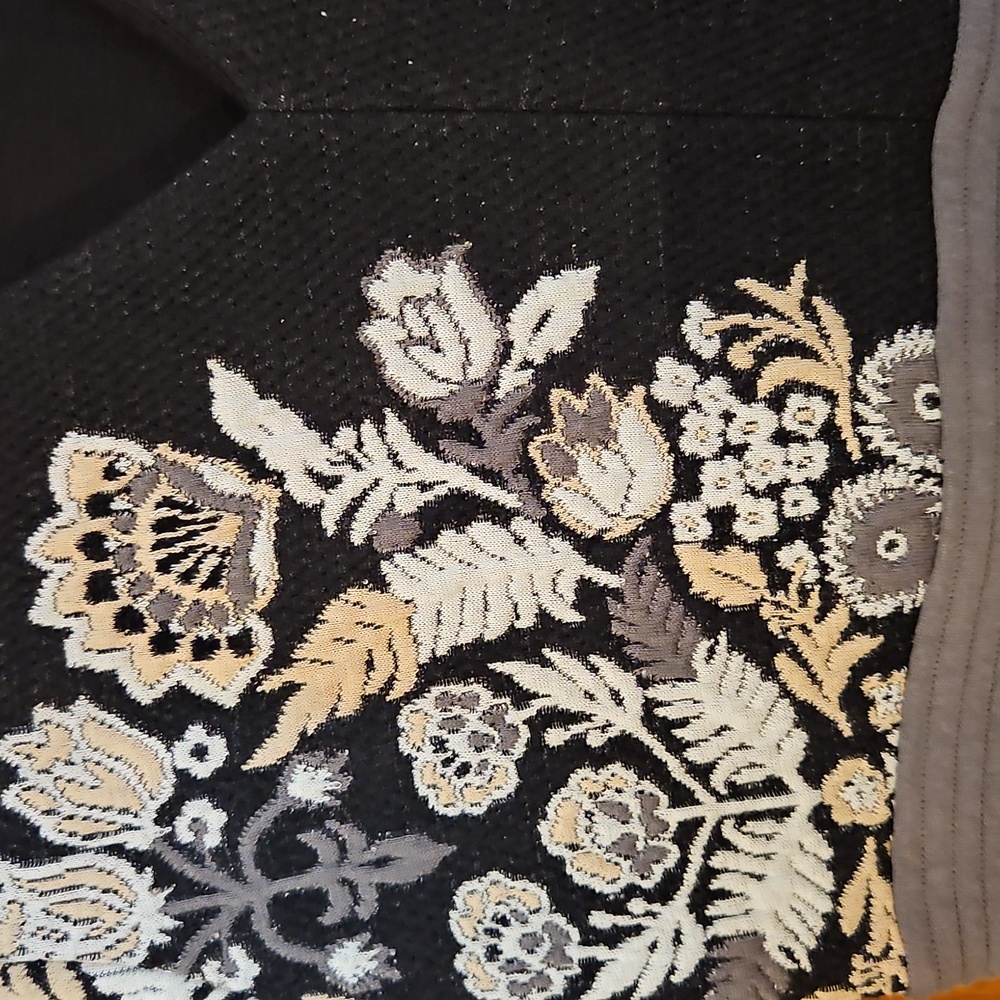 Ett Twa By Anthropogie Soiree Floral Embroidered Fit & Flare Dress Sz. 10 - Picture 8 of 9